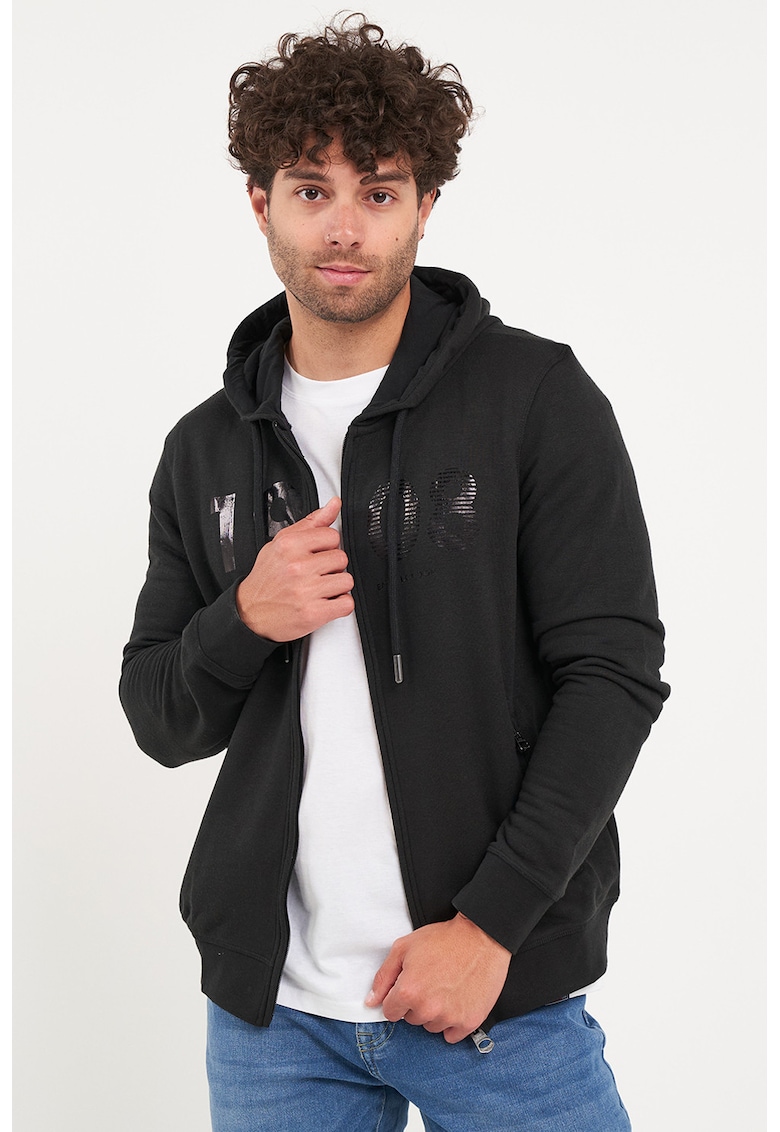 Hanorac cu maneci lungi si fermoar