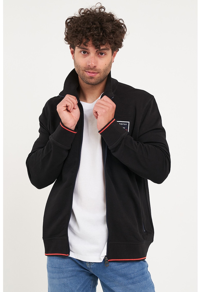 Bluza de trening cu fermoar si logo
