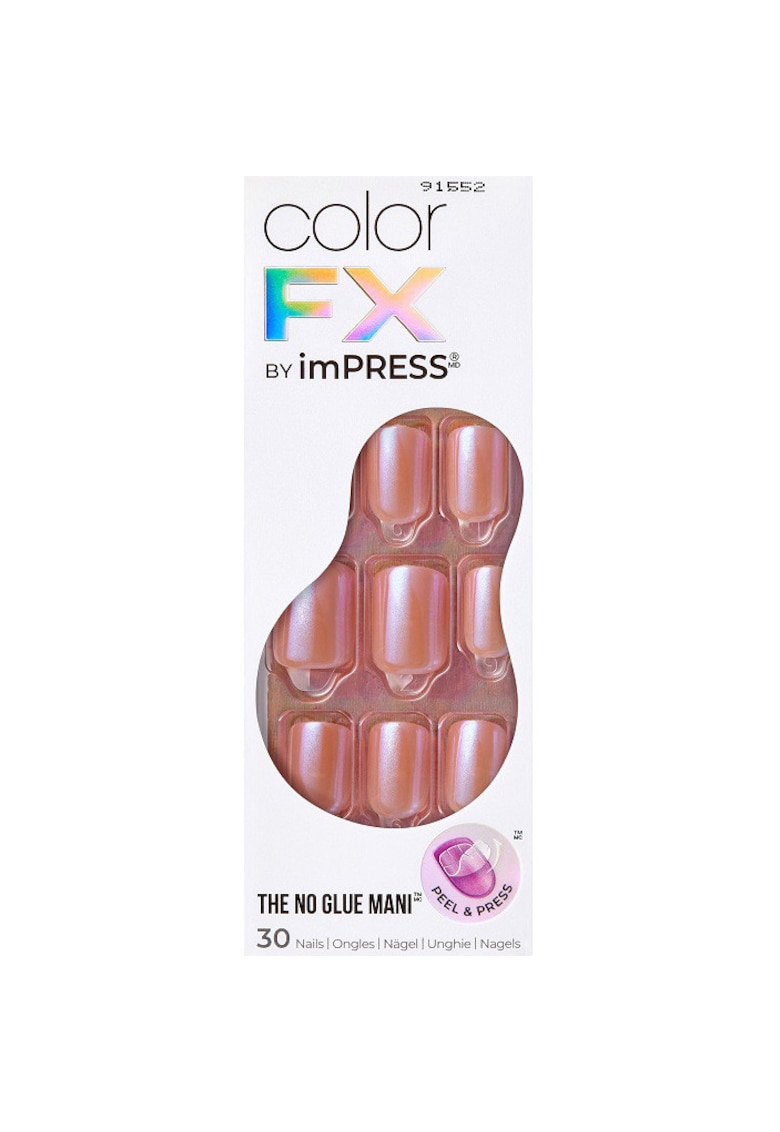 Unghii False imPRESS Color FX - 30 buc - Crem / Bej
