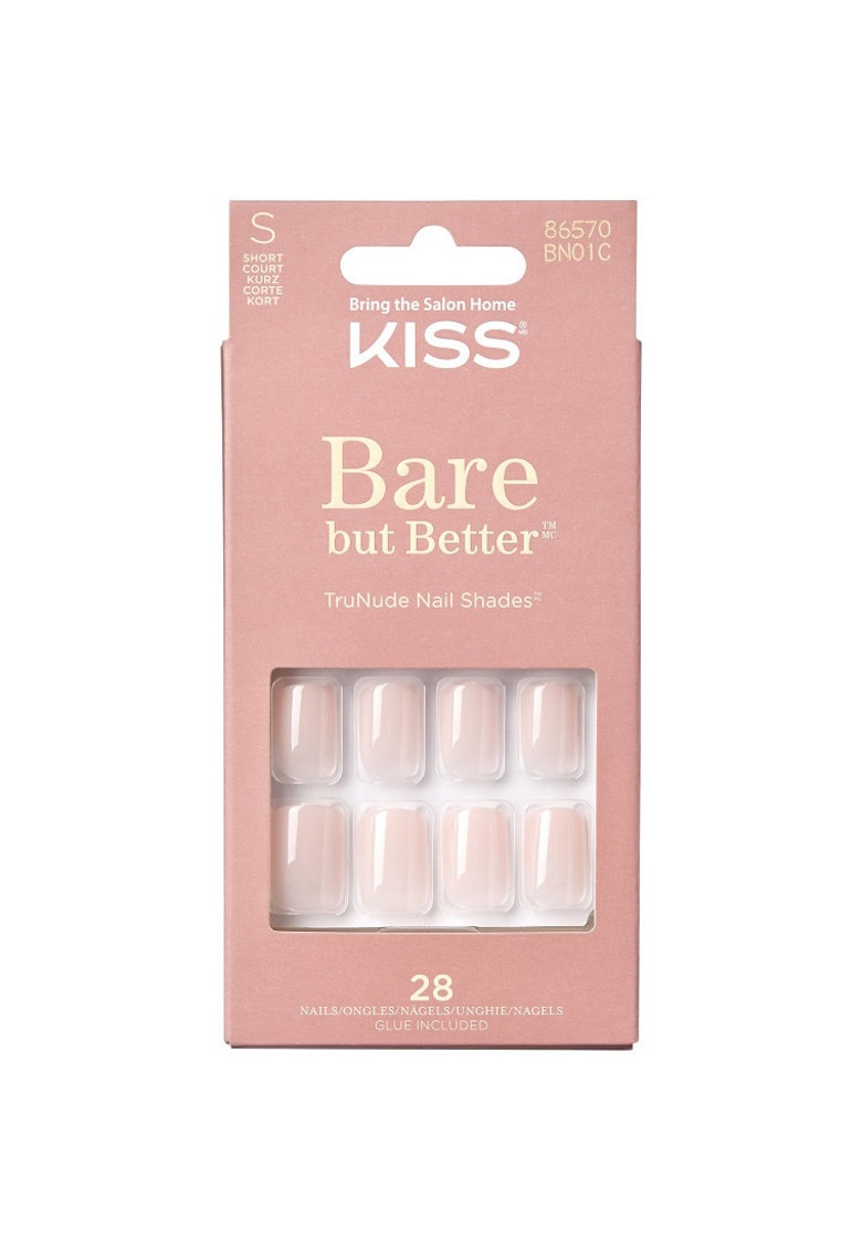 Unghii False CLASSYBE - 28 buc - Nude deschis