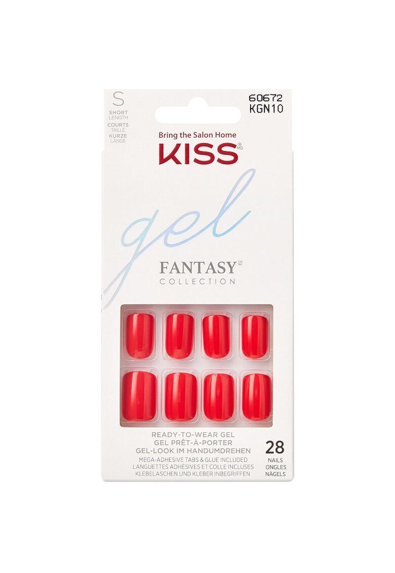 Unghii False GEL FANTASY -28 buc - Rosu