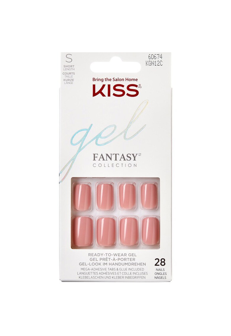 Unghii False GEL FANTASY -28 buc - Roz febra