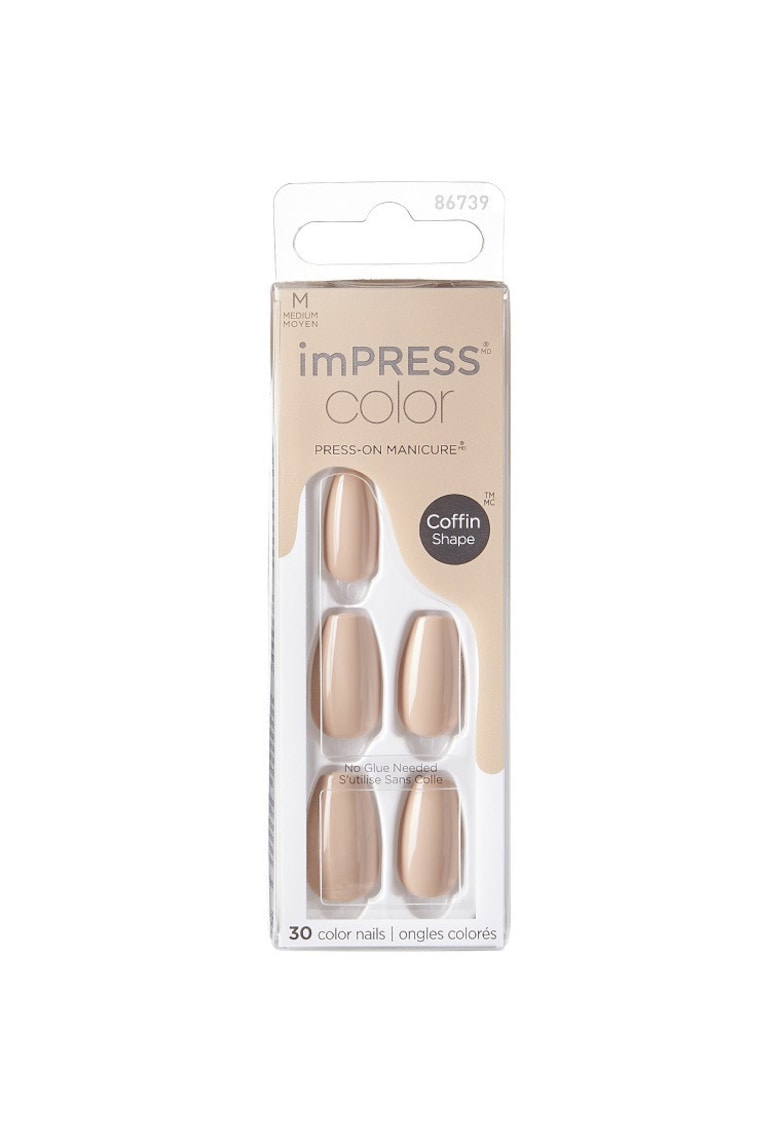Unghii False IMPRESS - 30 buc - Latte