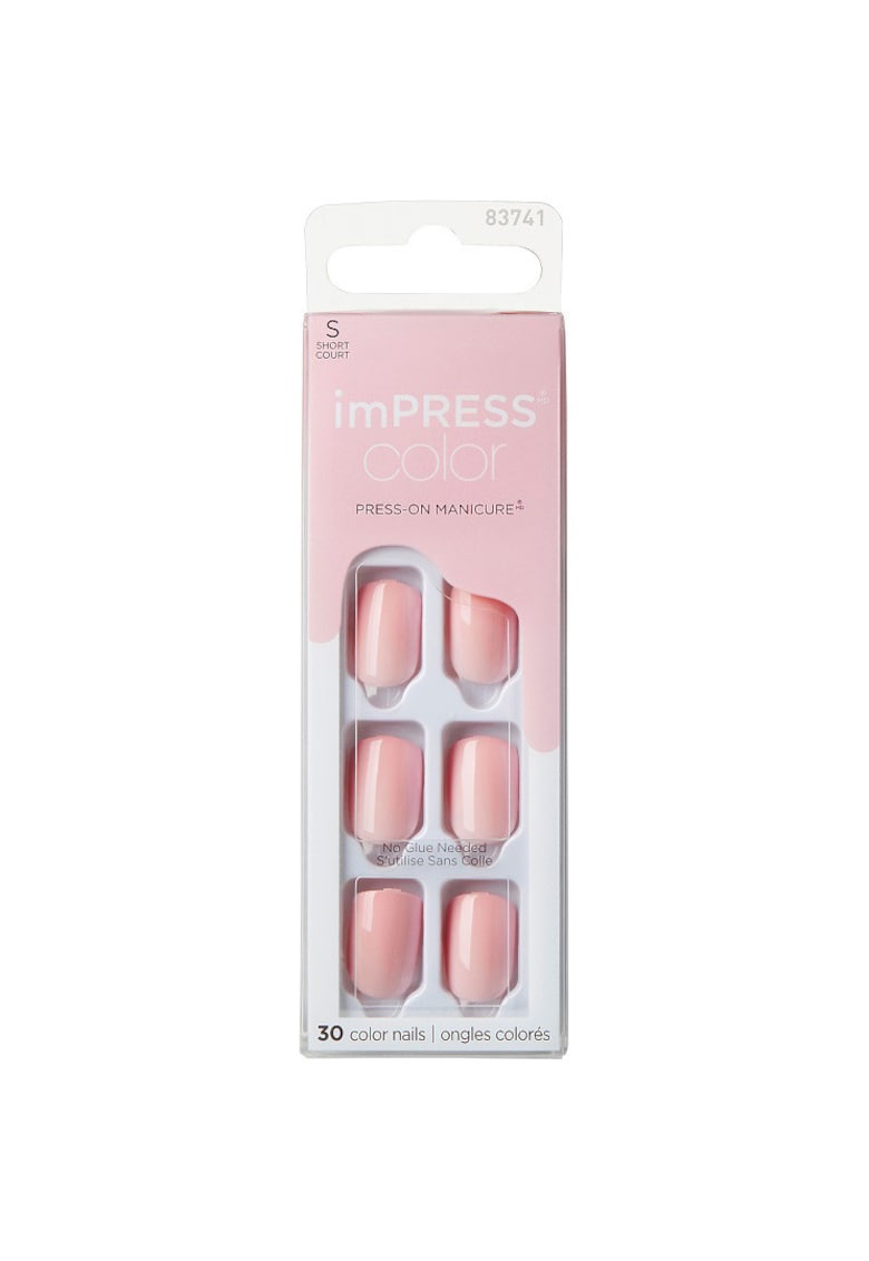 Unghii False IMPRESS - 30 buc - Roz Crem