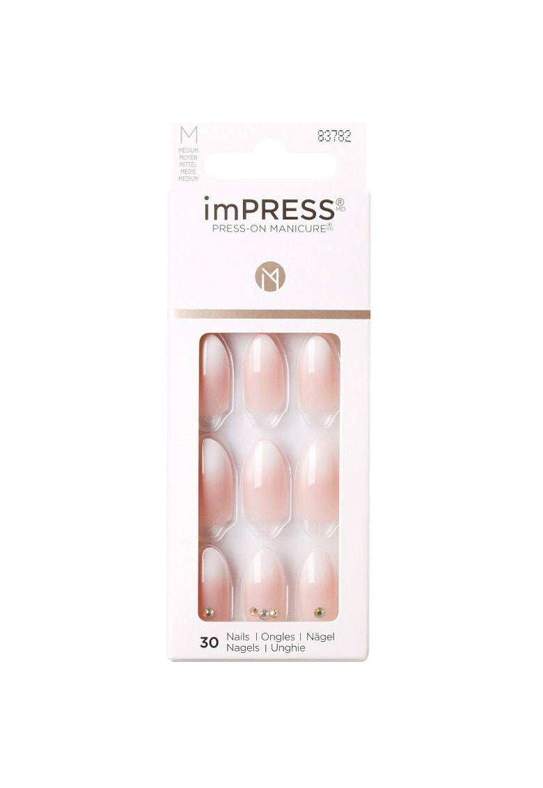 Unghii False IMPRESS - 30 buc - Alb crem