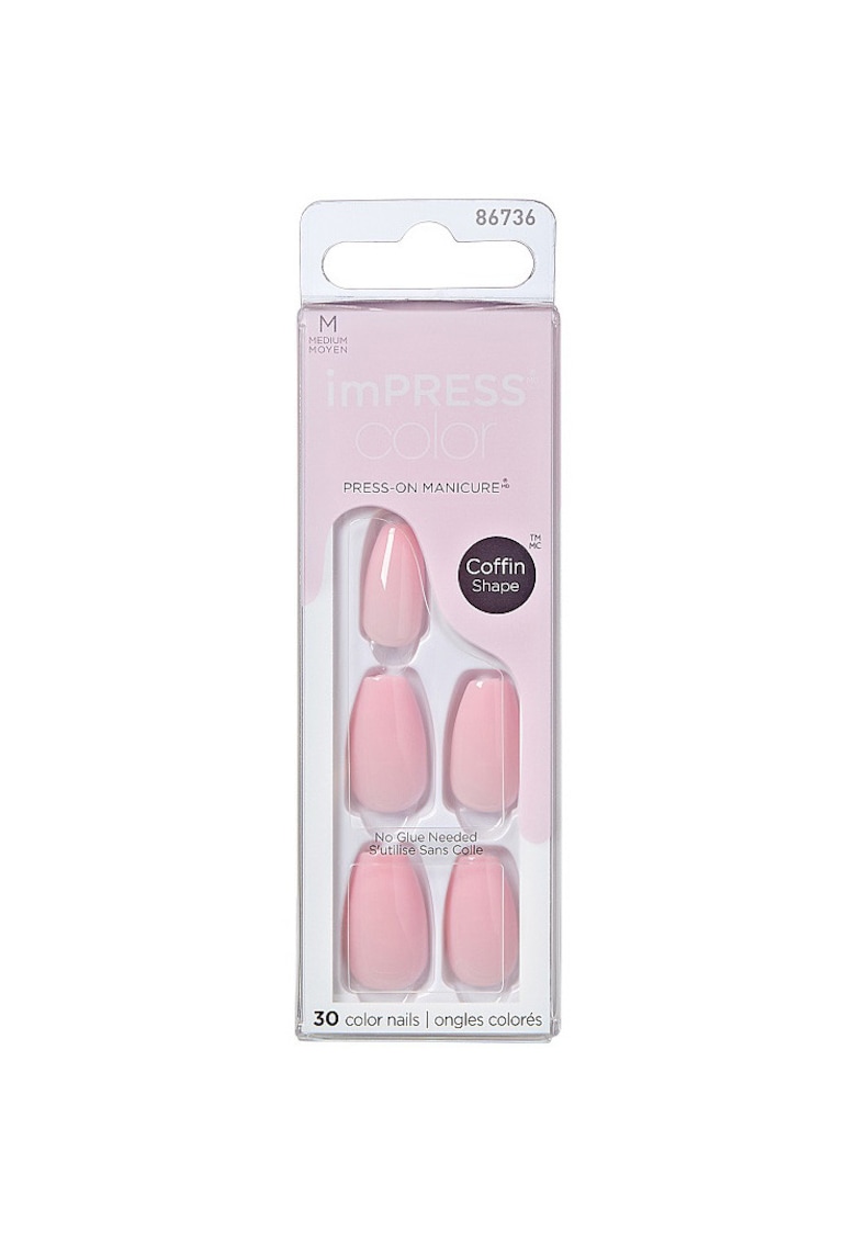 Unghii False IMPRESS - 30 buc - Roz fructul dragonului