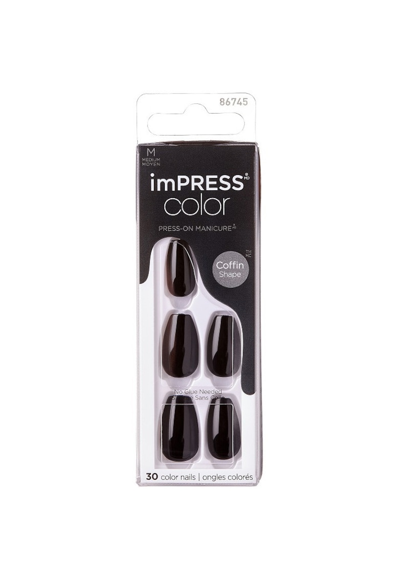 Unghii False IMPRESS - 30 buc - Negru
