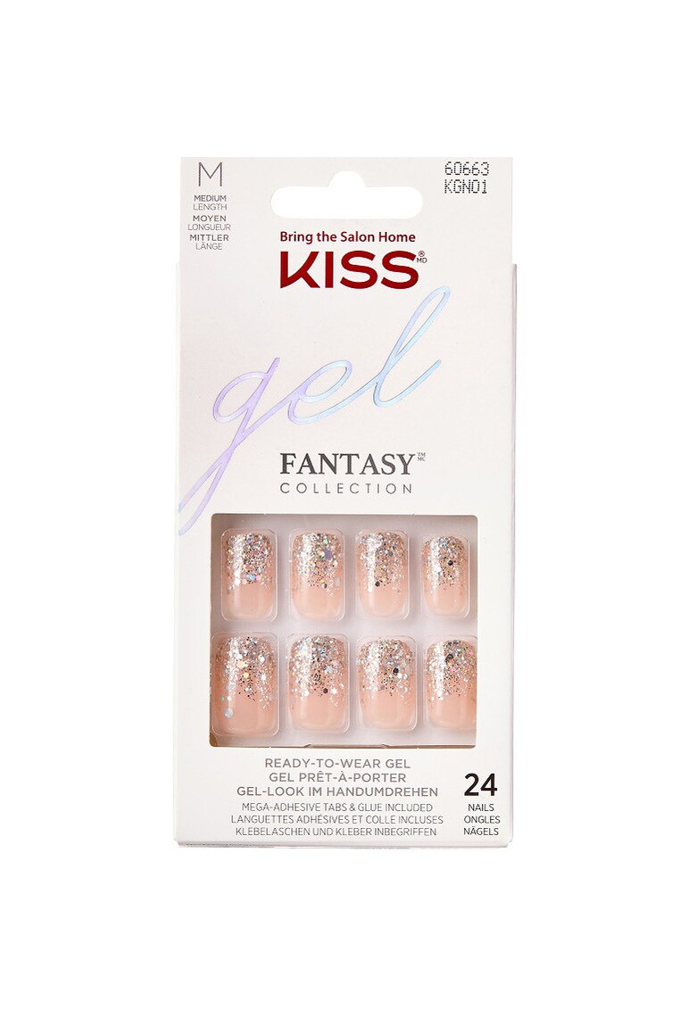 Unghii False GEL FANTASY -28 buc - Auriu/Nude