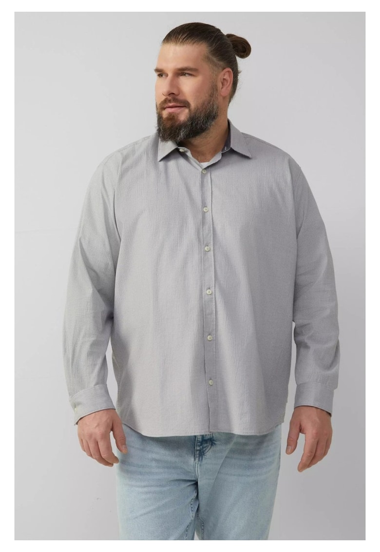 Big Sizes Camasa barbati big sizes - cu maneca lunga - Regular fit - Gri deschis Big Sizes Camasa barbati big sizes - cu maneca lunga - Regular fit - Gri deschis