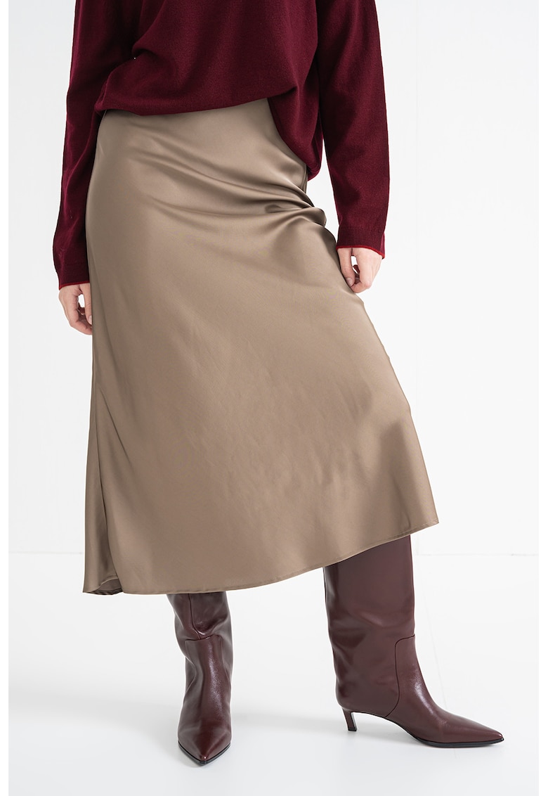 Fusta midi de satin Fusta midi de satin