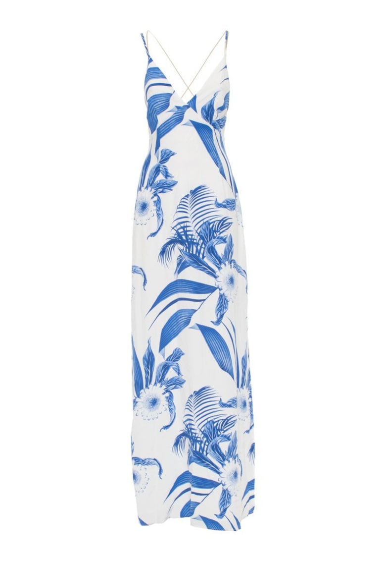 Rochie lunga cu motiv floral Marciano -