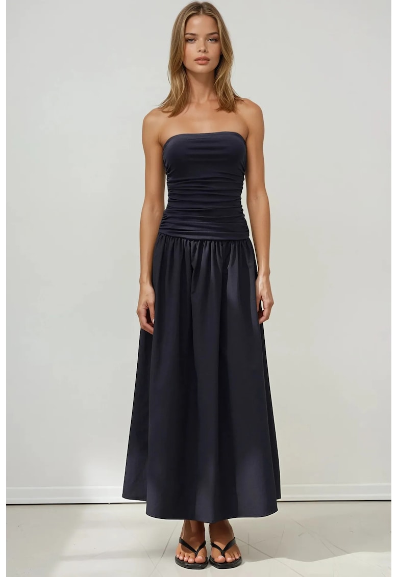 Rochie maxi bleumarin - Albastru marin