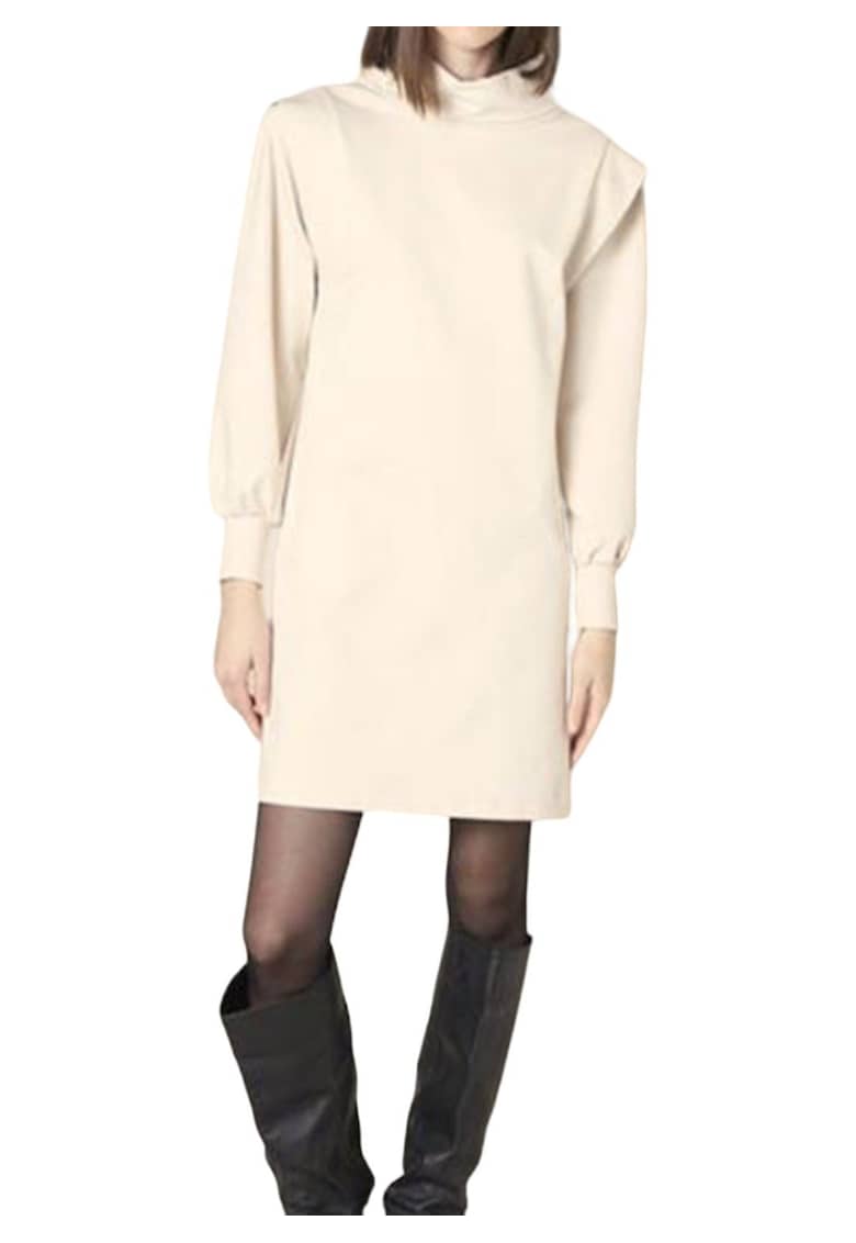 Rochie-pulover cu guler mediu Aldax -