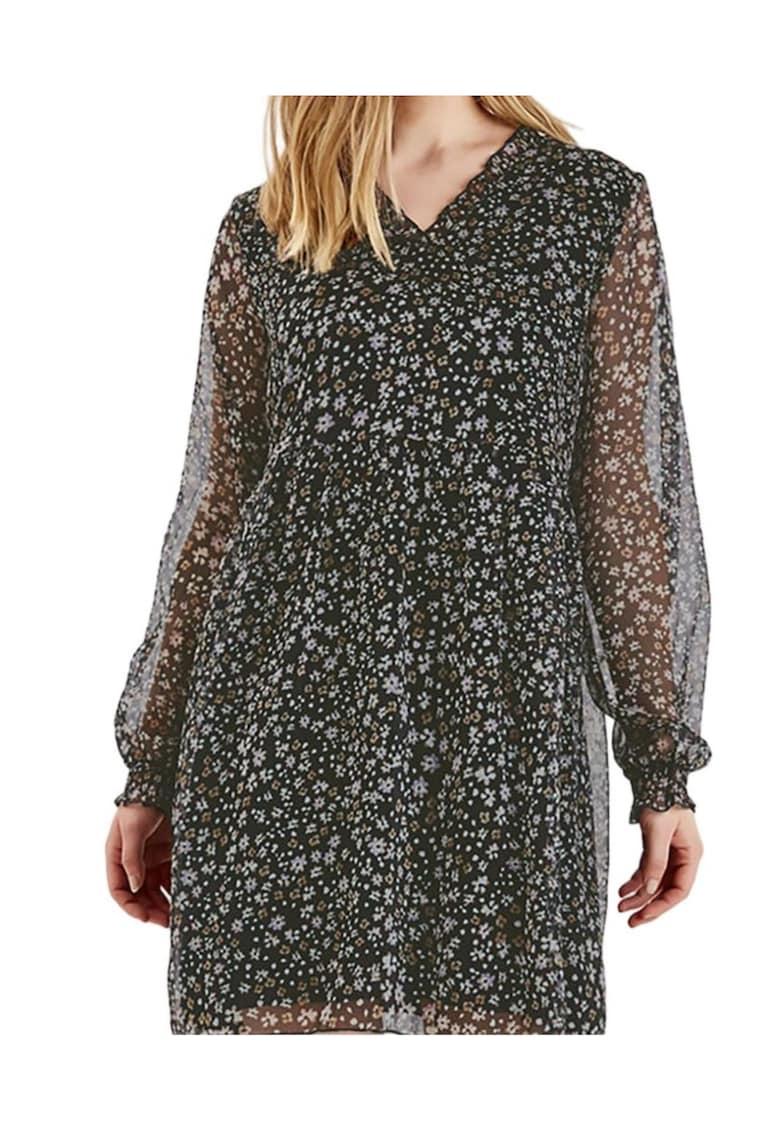 Rochie din sifon cu imprimeu floral -