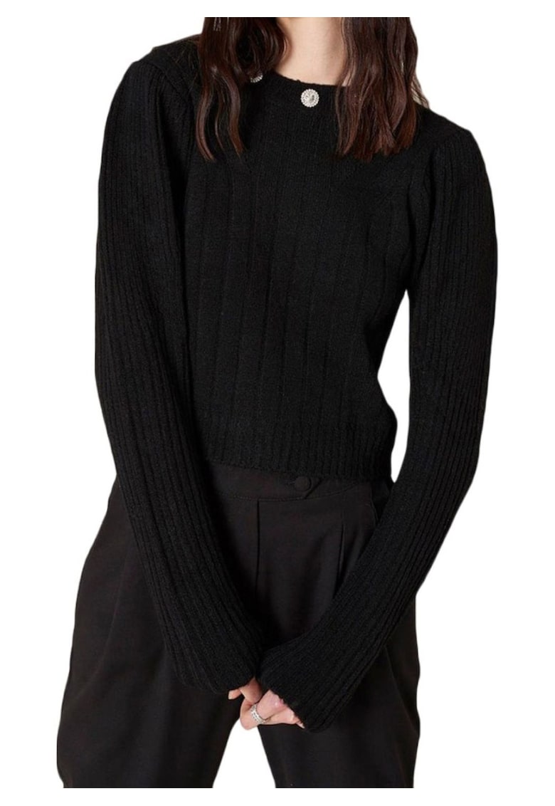 Pulover lejer cu nasturi decorativi Tuman -