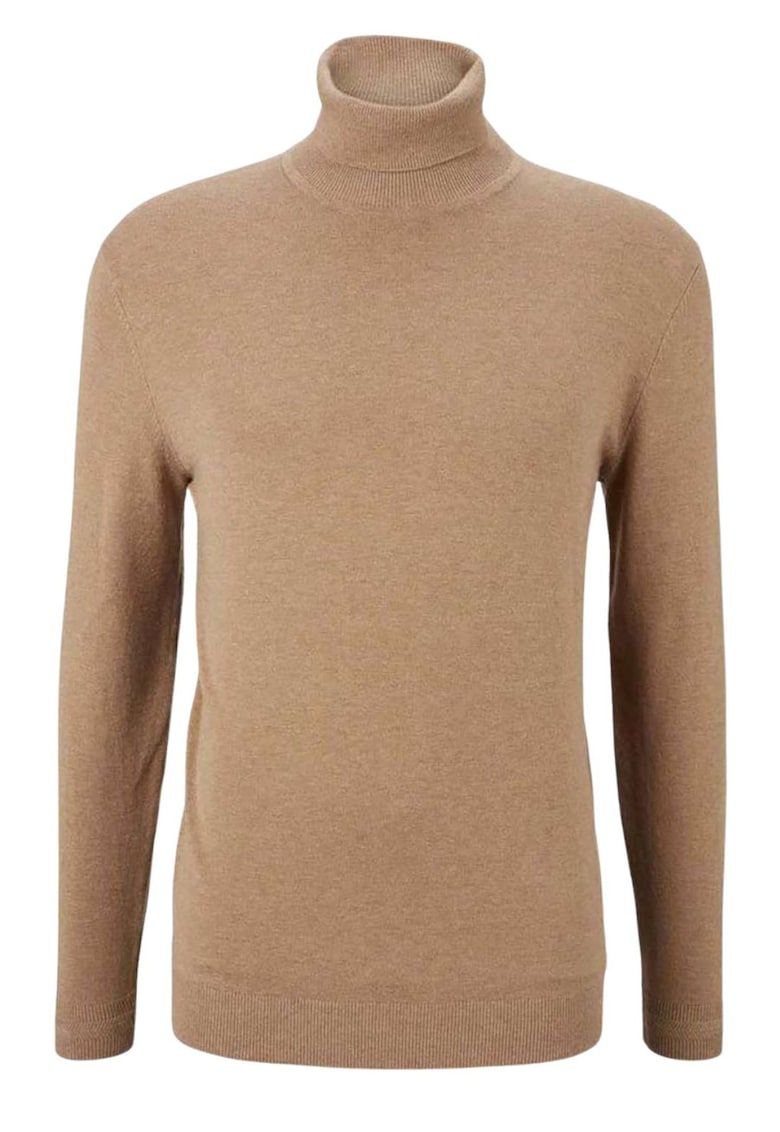 Pulover clasic cu guler inalt -