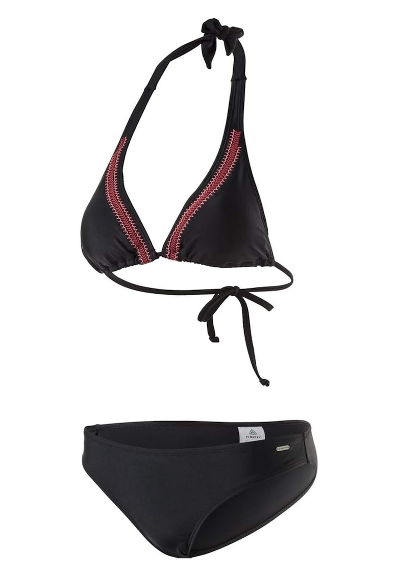 Costum de baie din doua piese cu detalii contrastante Larina -