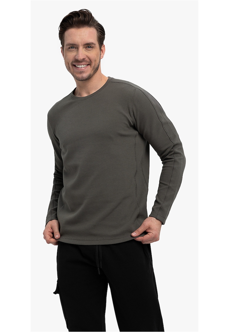 Tricou barbati cu maneci lungi L-Far - gri