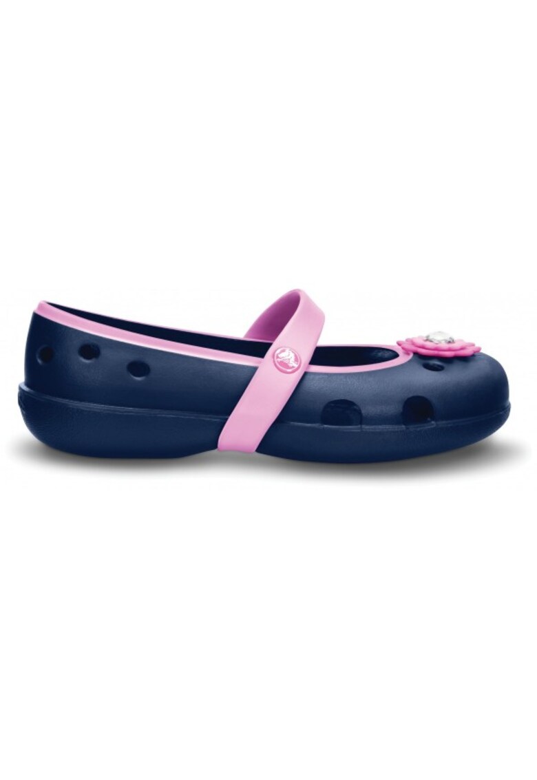 Balerini Kids' Keeley Petal Charm Flat 22-23 EU - C6 US Albastru - Navy/Carnation