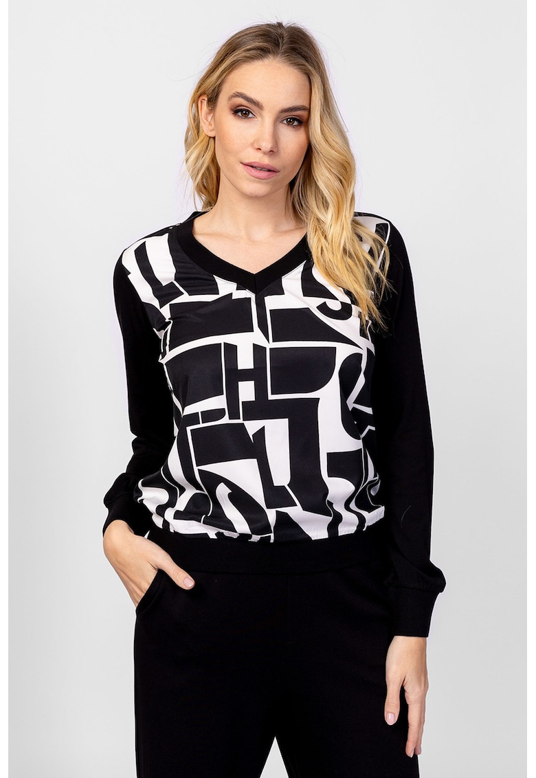 Bluza din amestec de modal si bumbac Calishaw