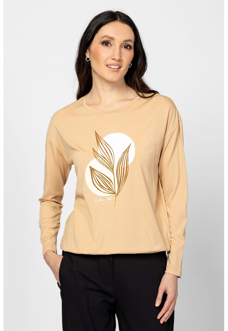 Bluza cu imprimeu frontal Capra