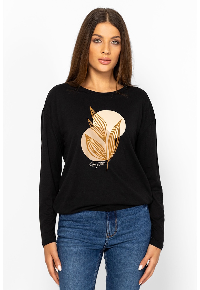 Bluza cu imprimeu frontal Capra