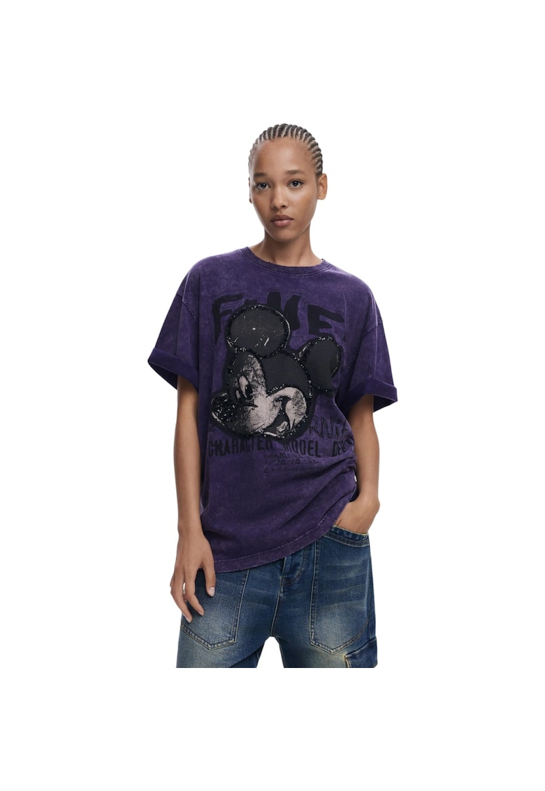 Tricou Fugaz Mickey Loose 48988 - Violet