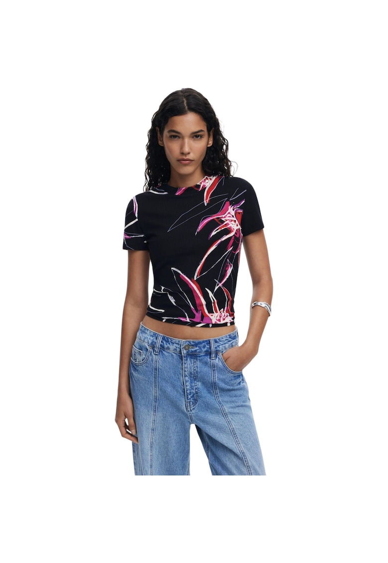 Tricou Lala Abstract 51527 - Negru