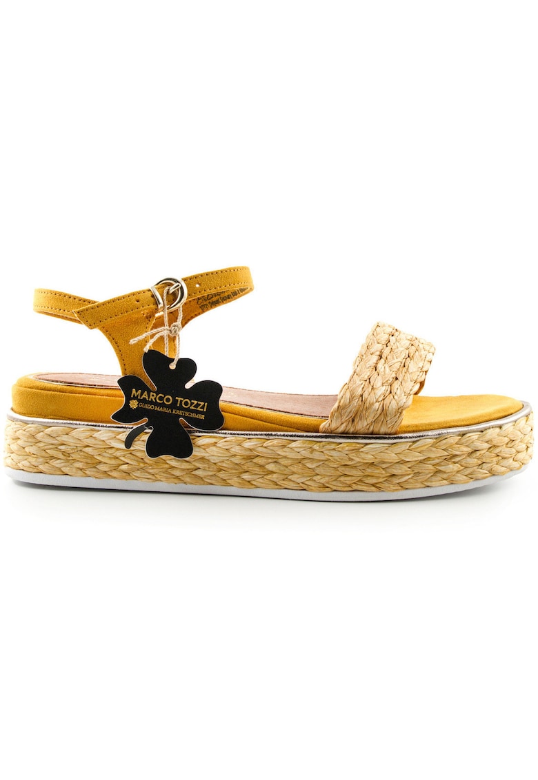 Sandale espadrile din piele intoarsa Maria Kretschmer -