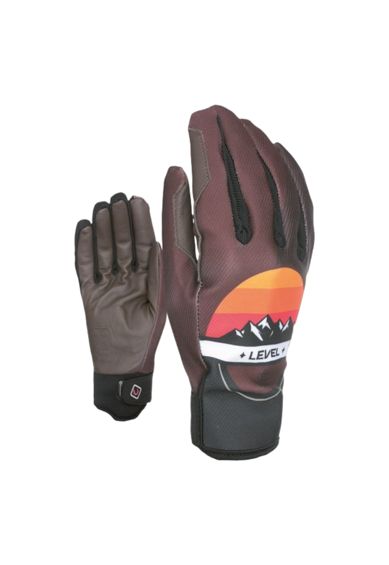 Manusi sport Level Pro Rider - impermeabile - maro -