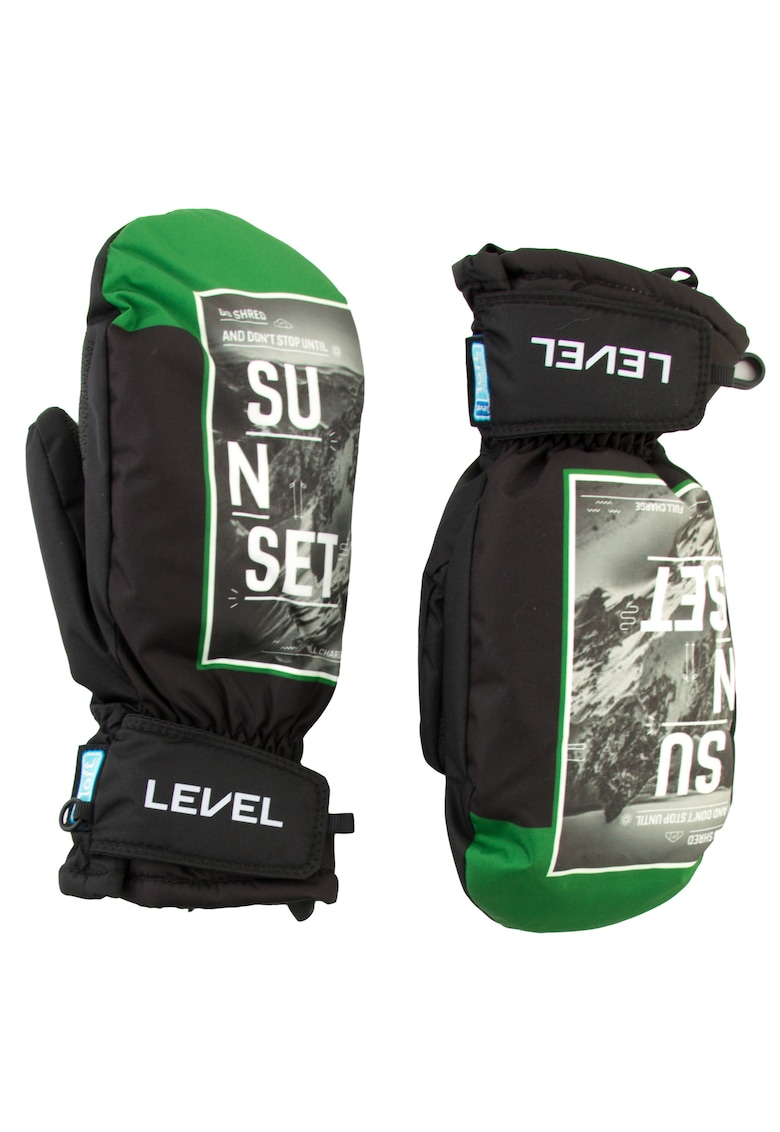 Manusi sport Level Juke Jr Mitt - negru - XL - impermeabile - cu tehnologie Thermo-Plus