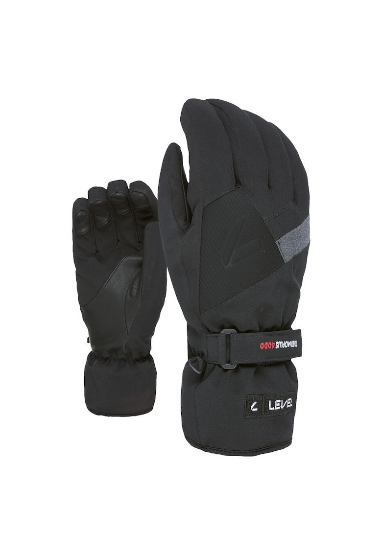 Manusi sport Level - Elite - negru - S/M - impermeabile - calduroase