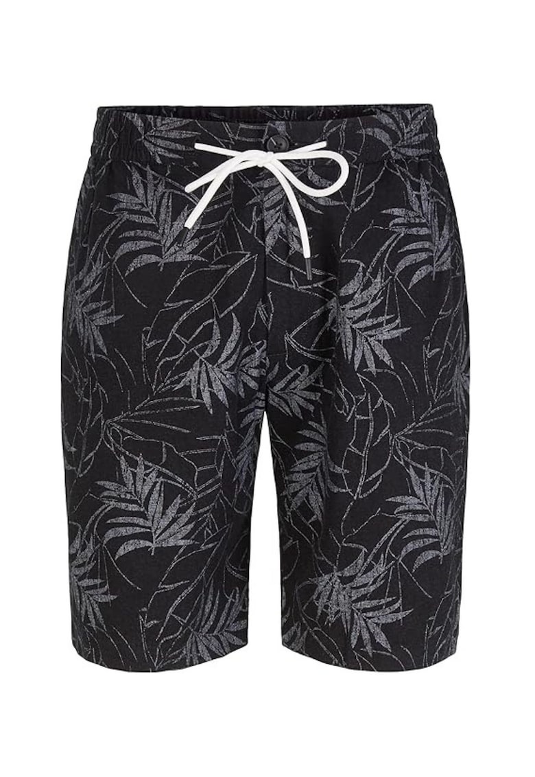 Pantaloni scurti cu imprimeu tropical -