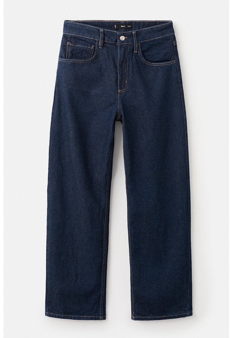 Blugi drepti din denim - Albastru petrol