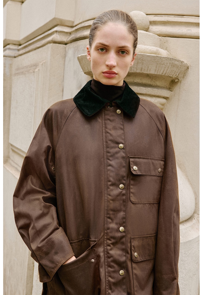 Jacheta parka cu guler