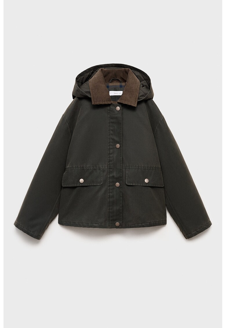 Jacheta cu buzunare cu clapa - Maro inchis