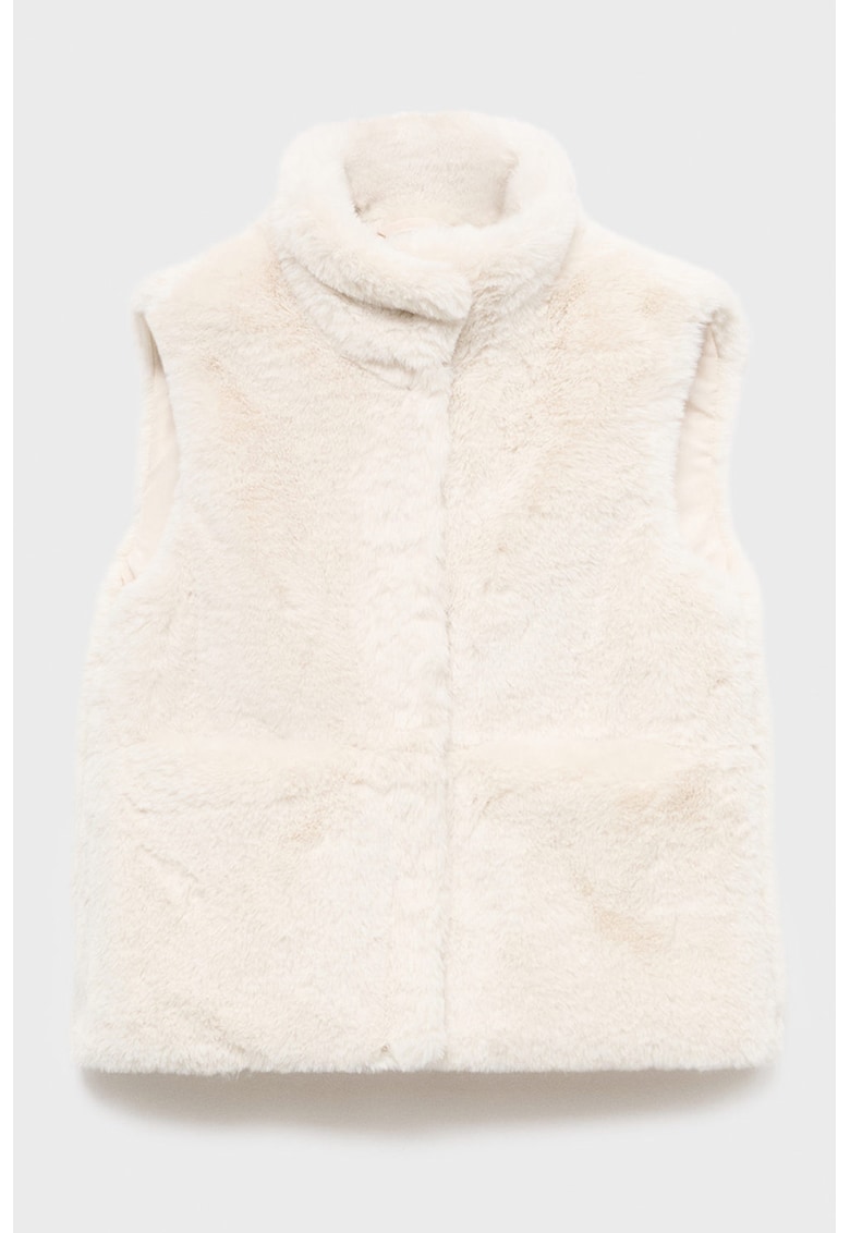 Vesta din blana sintetica cu capse