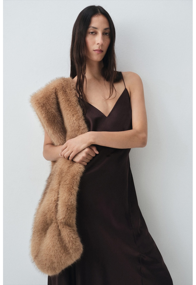 Rochie lunga din amestec de matase