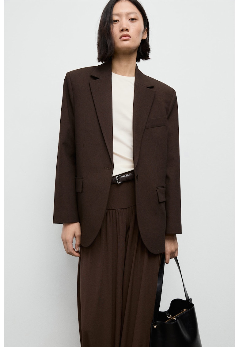 Sacou lejer uni - Maro inchis