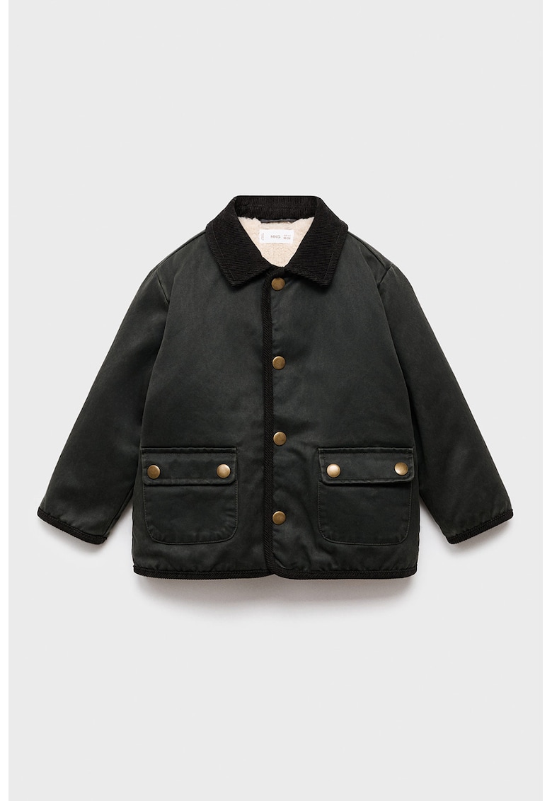 Jacheta parka cu capse - Gri antracit