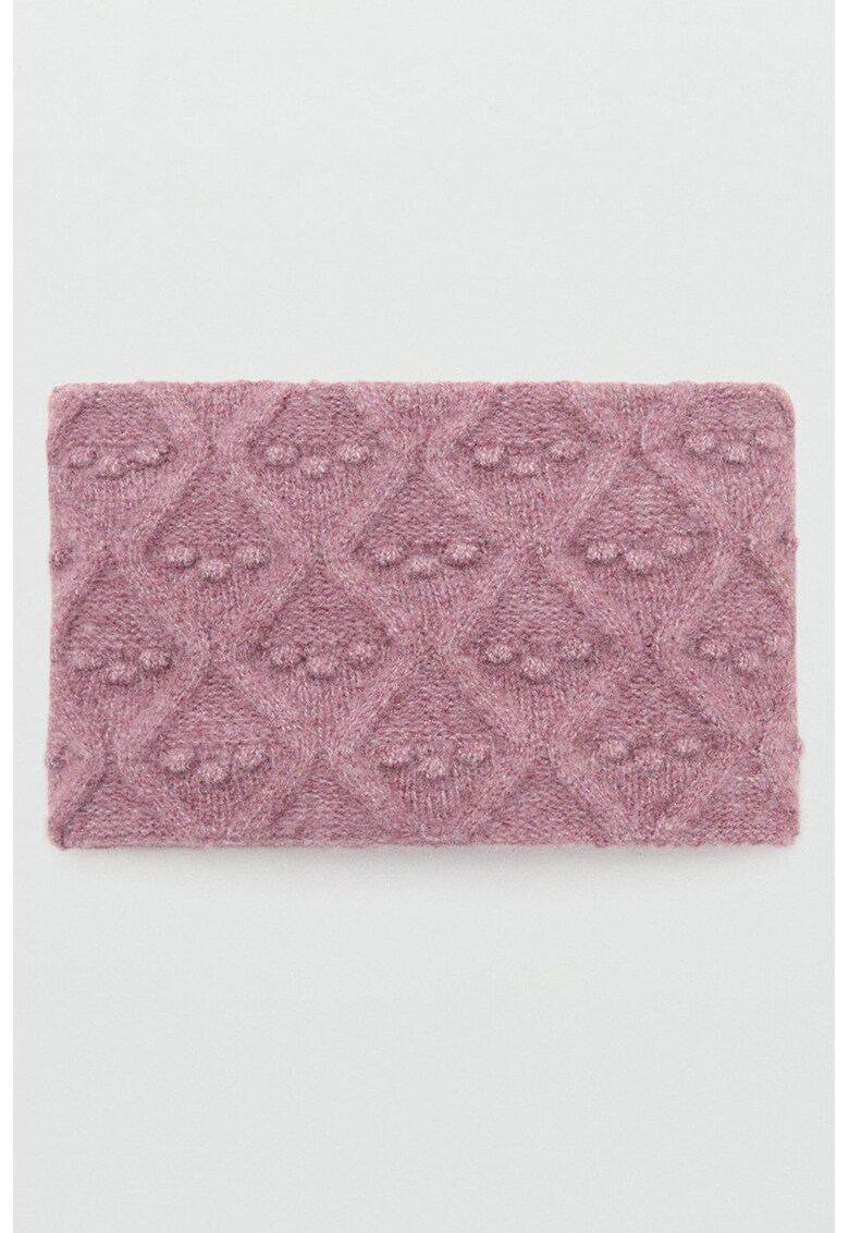 Fular circular texturat - Violet prafuit