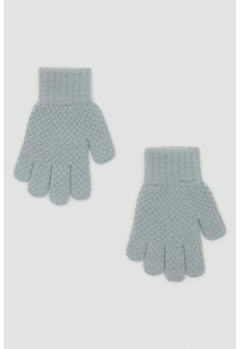 Manusi uni tricotate - Gri deschis