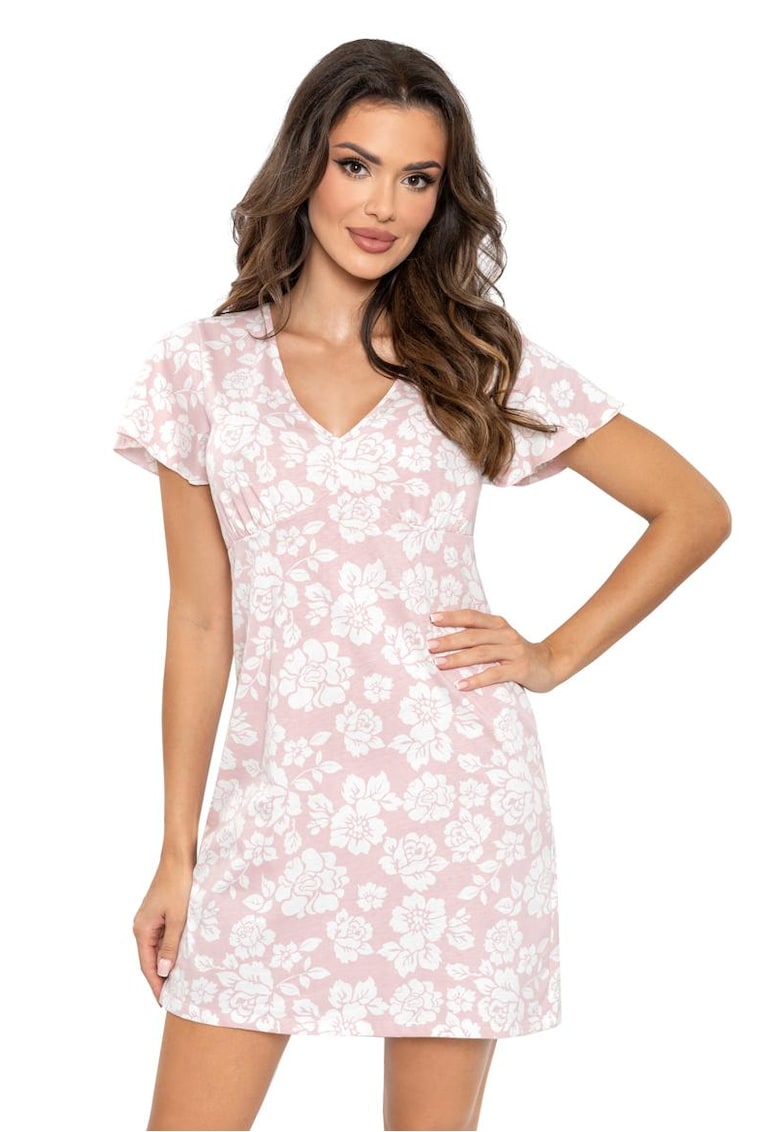 Camasa de noapte cu imprimeu floral Rosalia
