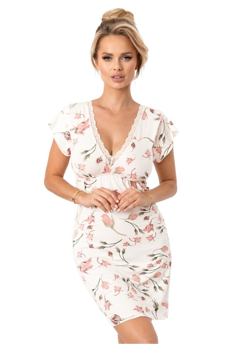 Camasa de noapte cu imprimeu floral Amaris