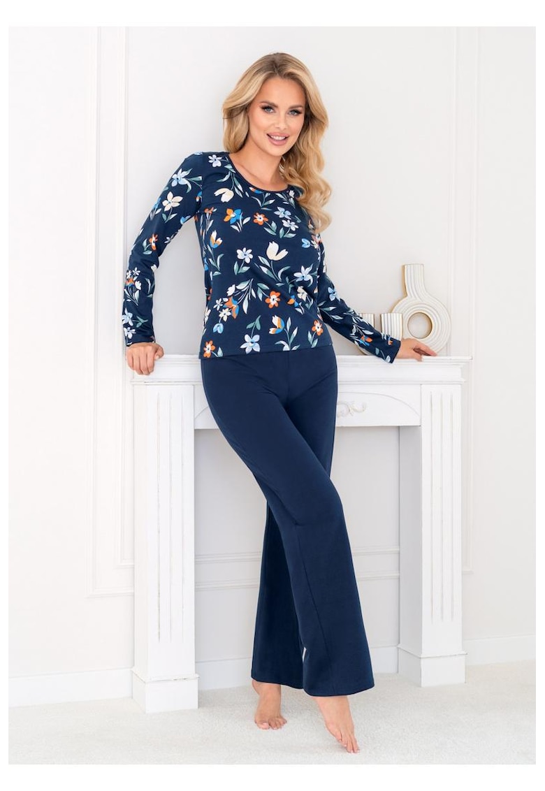 Pijama lunga din bumbac Caroline