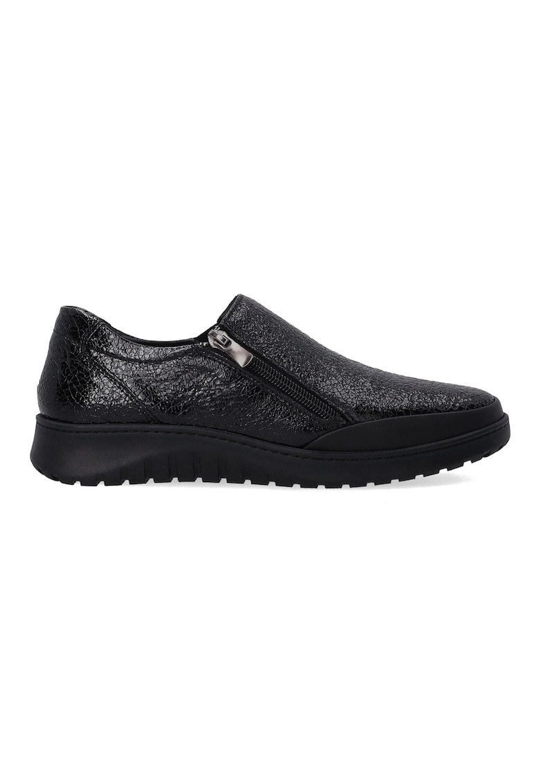 Pantofi casual cu fermoar lateral
