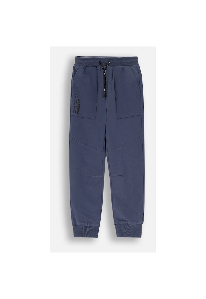 Pantaloni sport copii - ZC4120101WBK-014 - bumbac - snur talie - bleumarin -