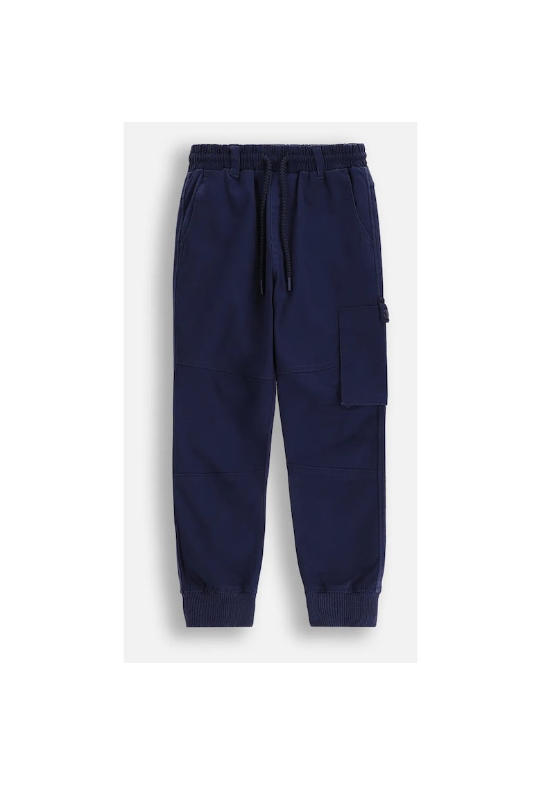Pantaloni pentru copii - bumbac - regular fit - bleumarin -