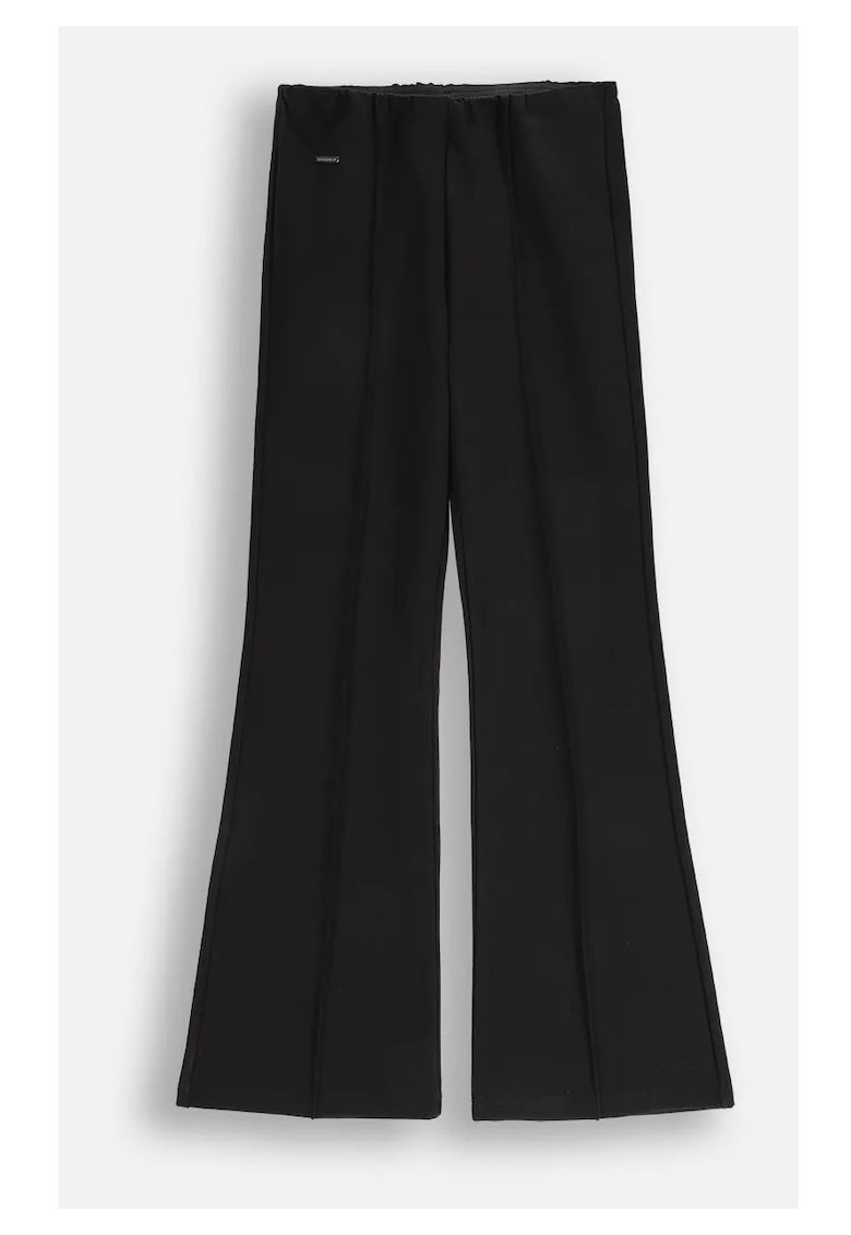 Pantaloni copii - WC5122701BSG-021 - eleganti - viscoza - evazati - negru