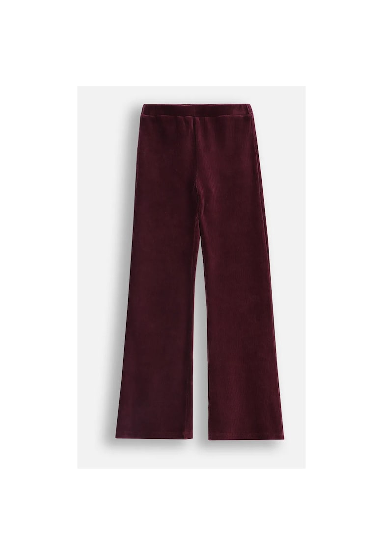 Pantaloni eleganti ZC5122102AGJ-018 - catifea - maro